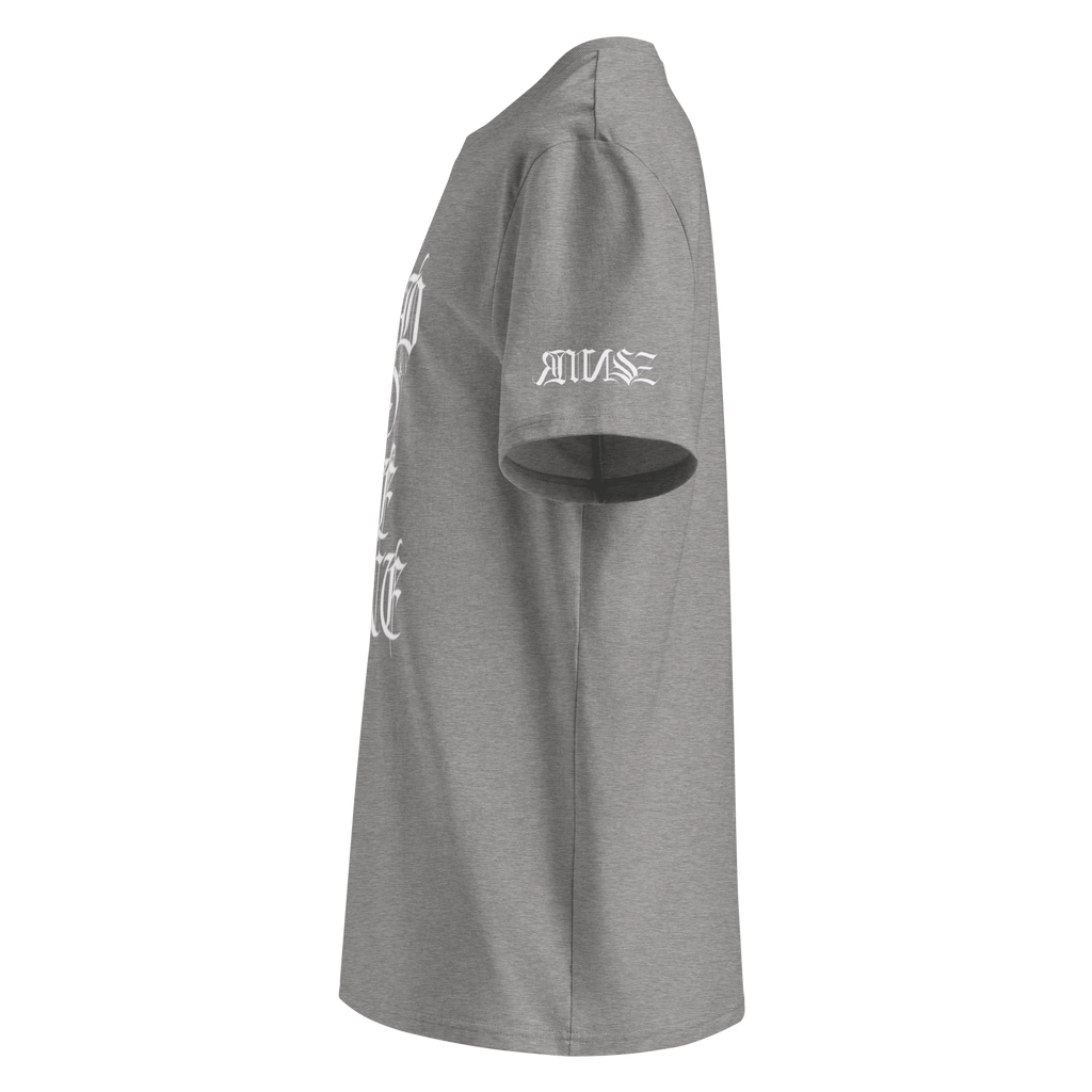 "Bad to the Bone" Unisex Bio - T-Shirt mit Rippkragen - rmnsz.store