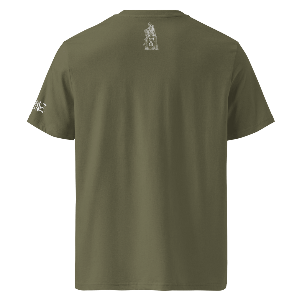 "Bad to the Bone" Unisex Bio - T-Shirt mit Rippkragen - rmnsz.store