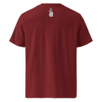 "Bad to the Bone" Unisex Bio - T-Shirt Weiss mit Rippkragen - rmnsz.store