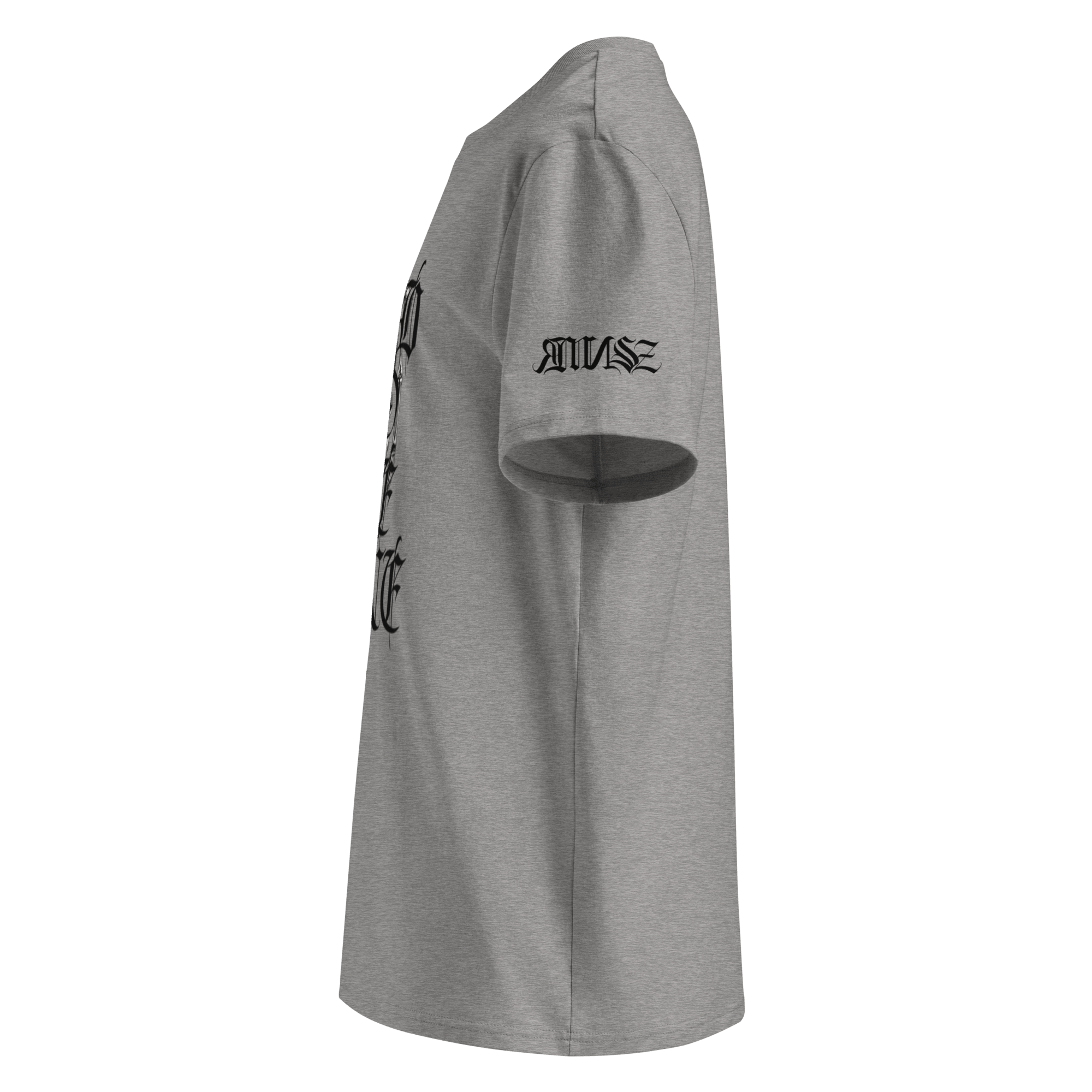 "Bad to the Bone" Unisex Bio - T-Shirt Weiss mit Rippkragen - rmnsz.store