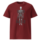 "Bad to the Bone" Unisex Bio - T-Shirt Weiss mit Rippkragen - rmnsz.store