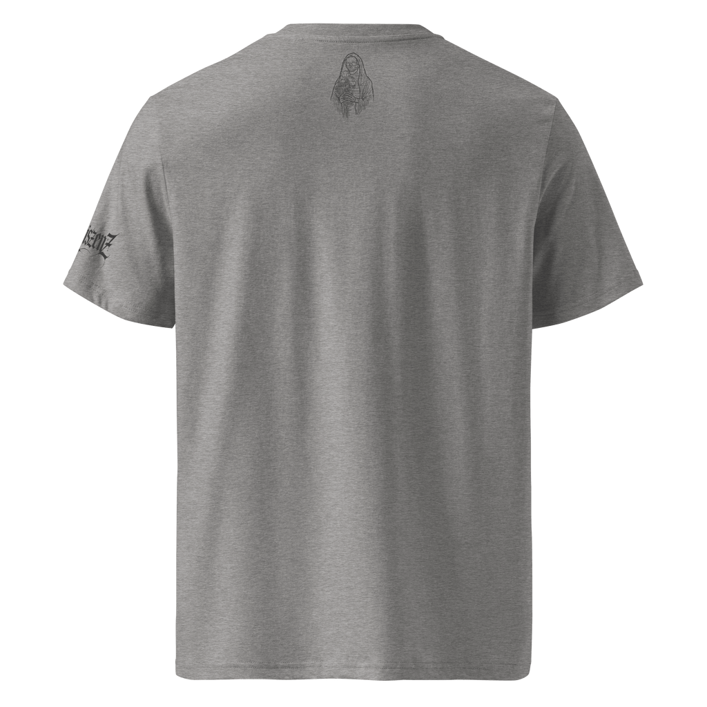 "Blessed" Unisex Bio - T-Shirt Weiss mit Rippkragen - rmnsz.store