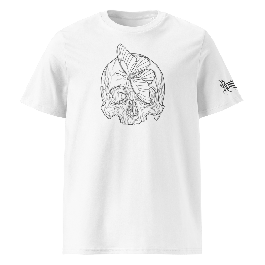 "Blessed" Unisex Bio - T-Shirt Weiss mit Rippkragen - rmnsz.store