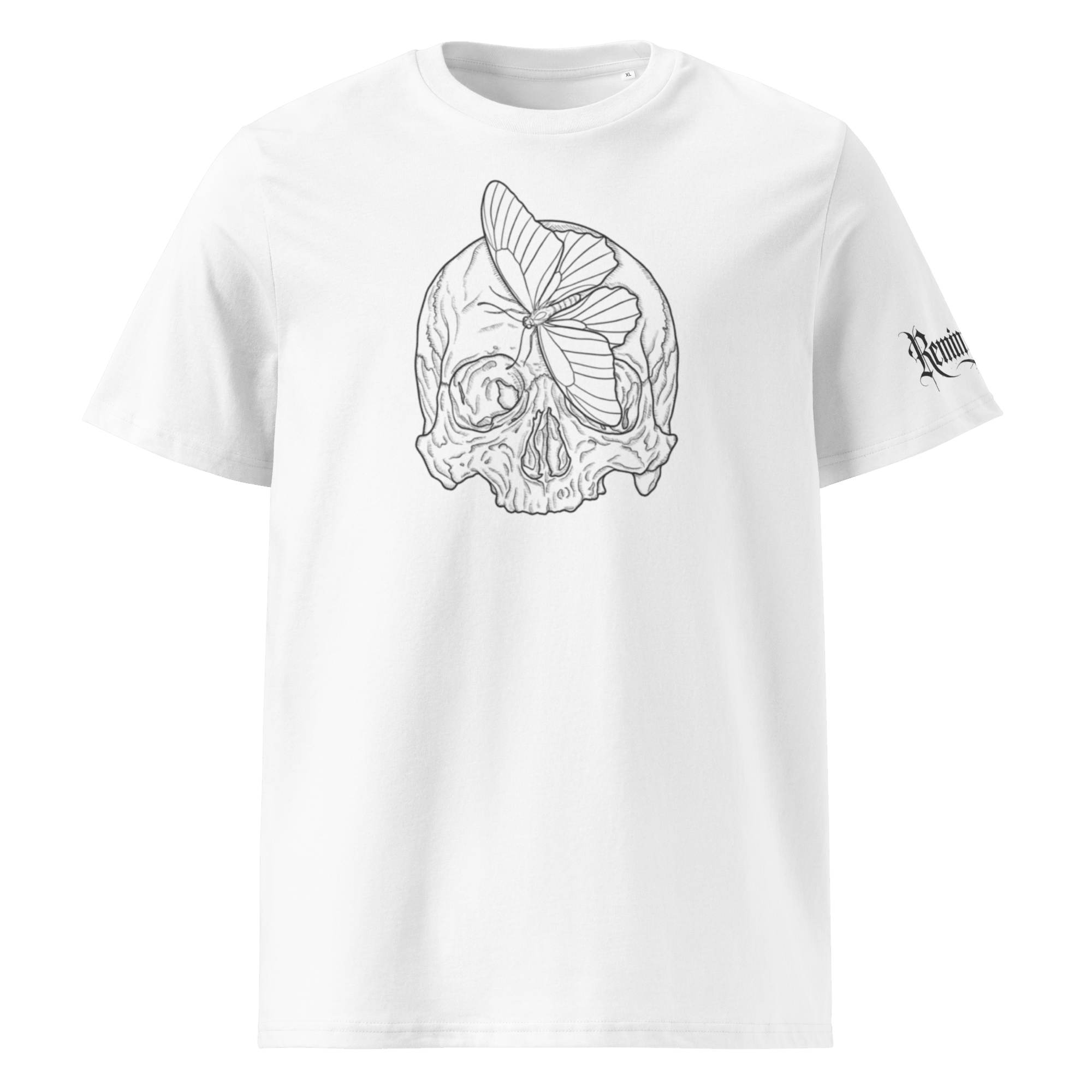 "Blessed" Unisex Bio - T-Shirt Weiss mit Rippkragen - rmnsz.store