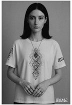 "Enigma" Unisex Bio - T-Shirt mit Rippkragen - rmnsz.store