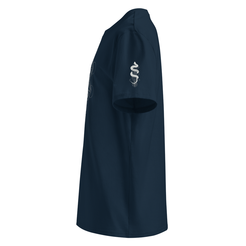 "Enigma" Unisex Bio - T-Shirt mit Rippkragen - rmnsz.store