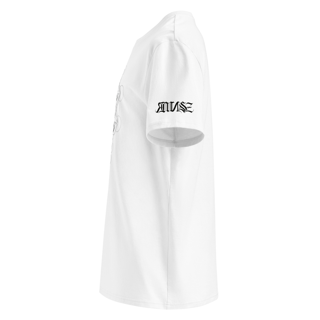 "Enigma" Unisex Bio - T-Shirt mit Rippkragen - rmnsz.store