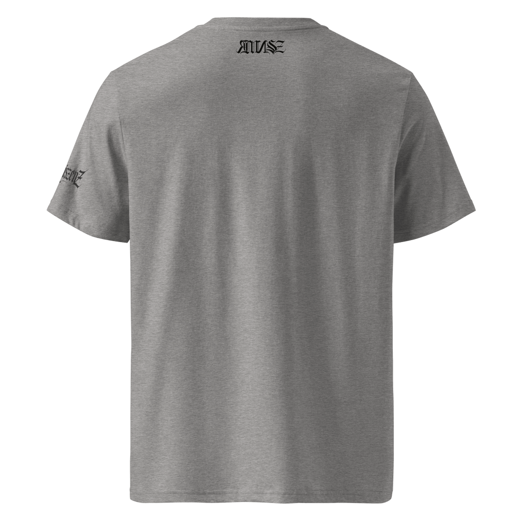 "Ephemere" Unisex Bio - T-Shirt Weiss mit Rippkragen - rmnsz.store