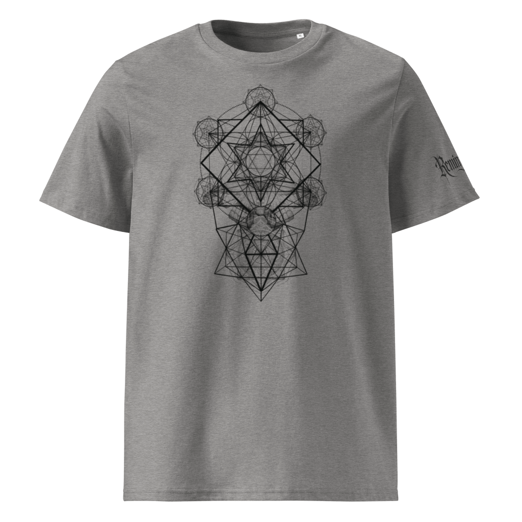 "Ephemere" Unisex Bio - T-Shirt Weiss mit Rippkragen - rmnsz.store