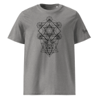 "Ephemere" Unisex Bio - T-Shirt Weiss mit Rippkragen - rmnsz.store