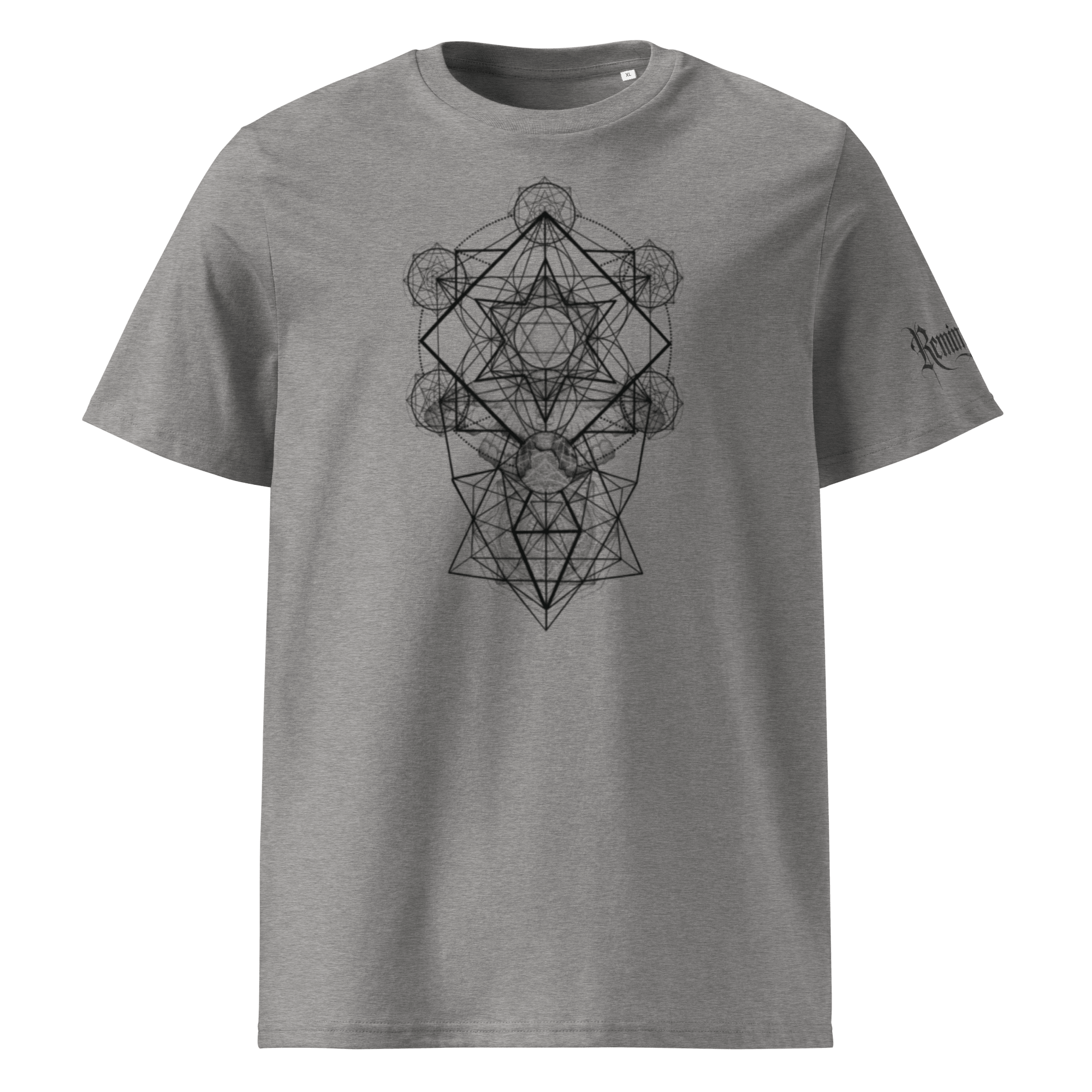 "Ephemere" Unisex Bio - T-Shirt Weiss mit Rippkragen - rmnsz.store