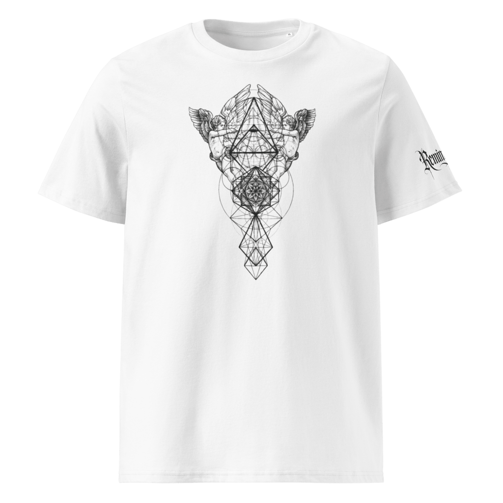 "Espoir" Unisex Bio - T-Shirt Weiss mit Rippkragen - rmnsz.store