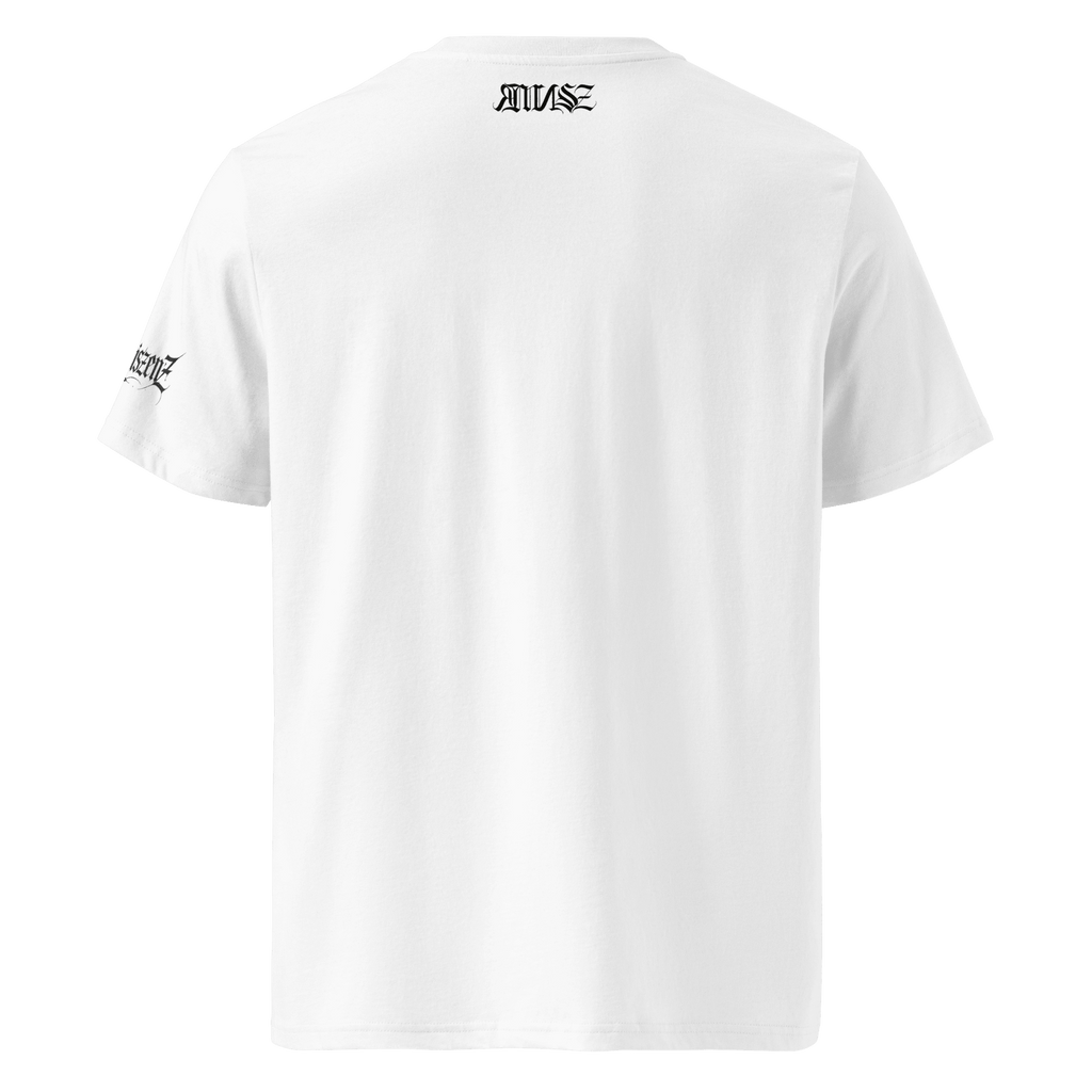"Espoir" Unisex Bio - T-Shirt Weiss mit Rippkragen - rmnsz.store