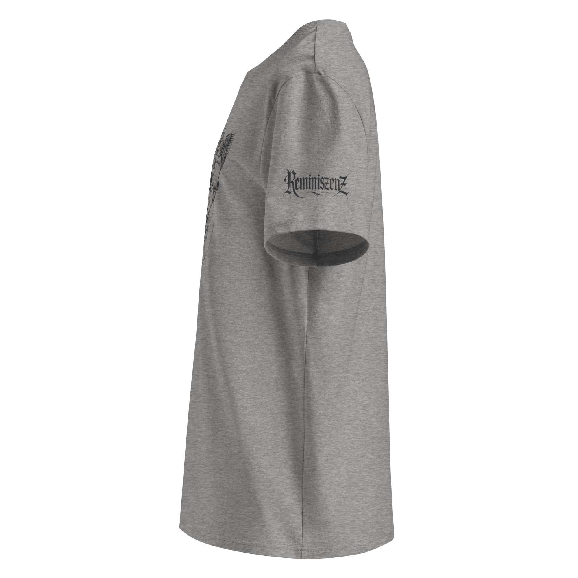 "Espoir" Unisex Bio - T-Shirt Weiss mit Rippkragen - rmnsz.store