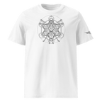„Félicité“ Unisex Bio - T-Shirt Weiss mit Rippkragen - rmnsz.store