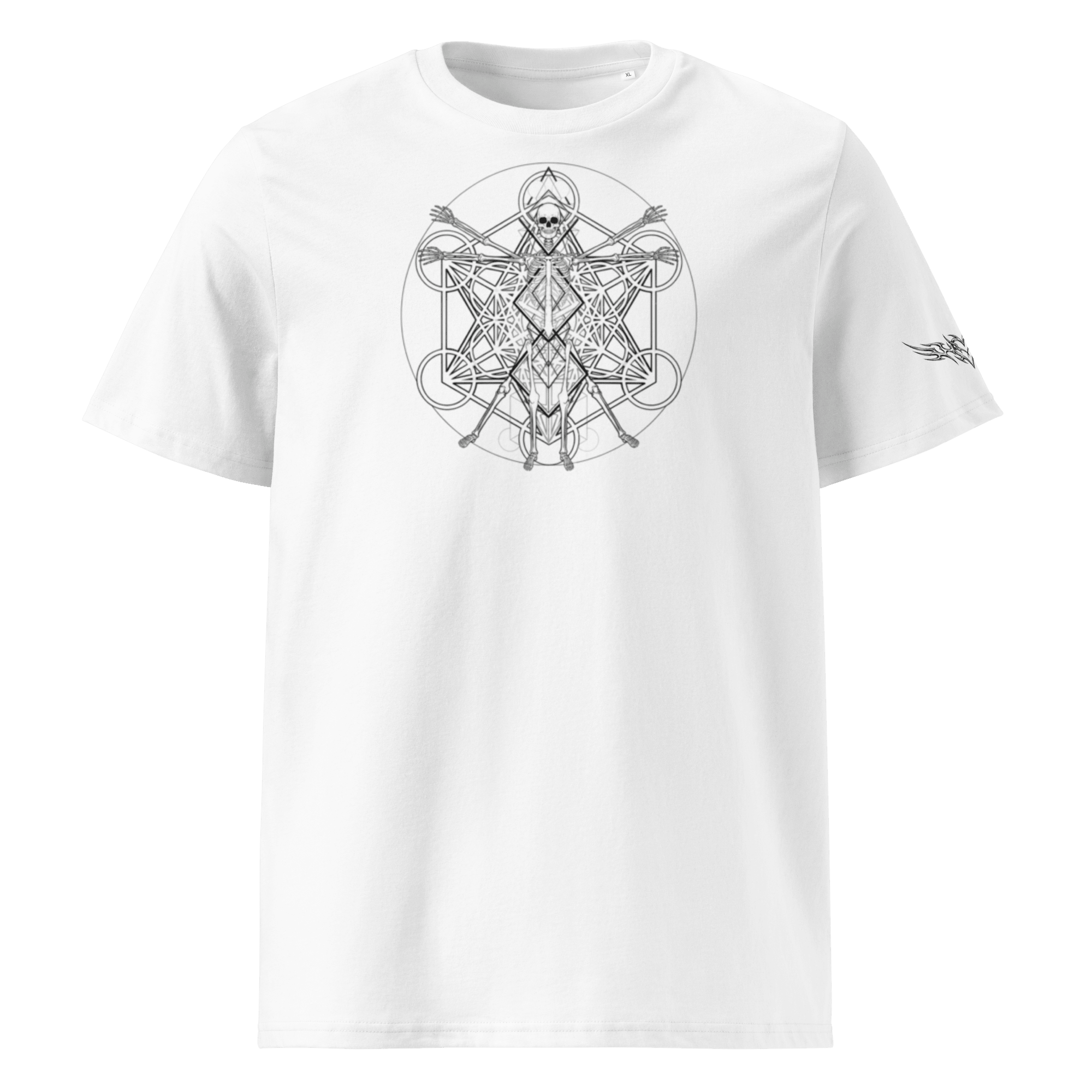 „Félicité“ Unisex Bio - T-Shirt Weiss mit Rippkragen - rmnsz.store
