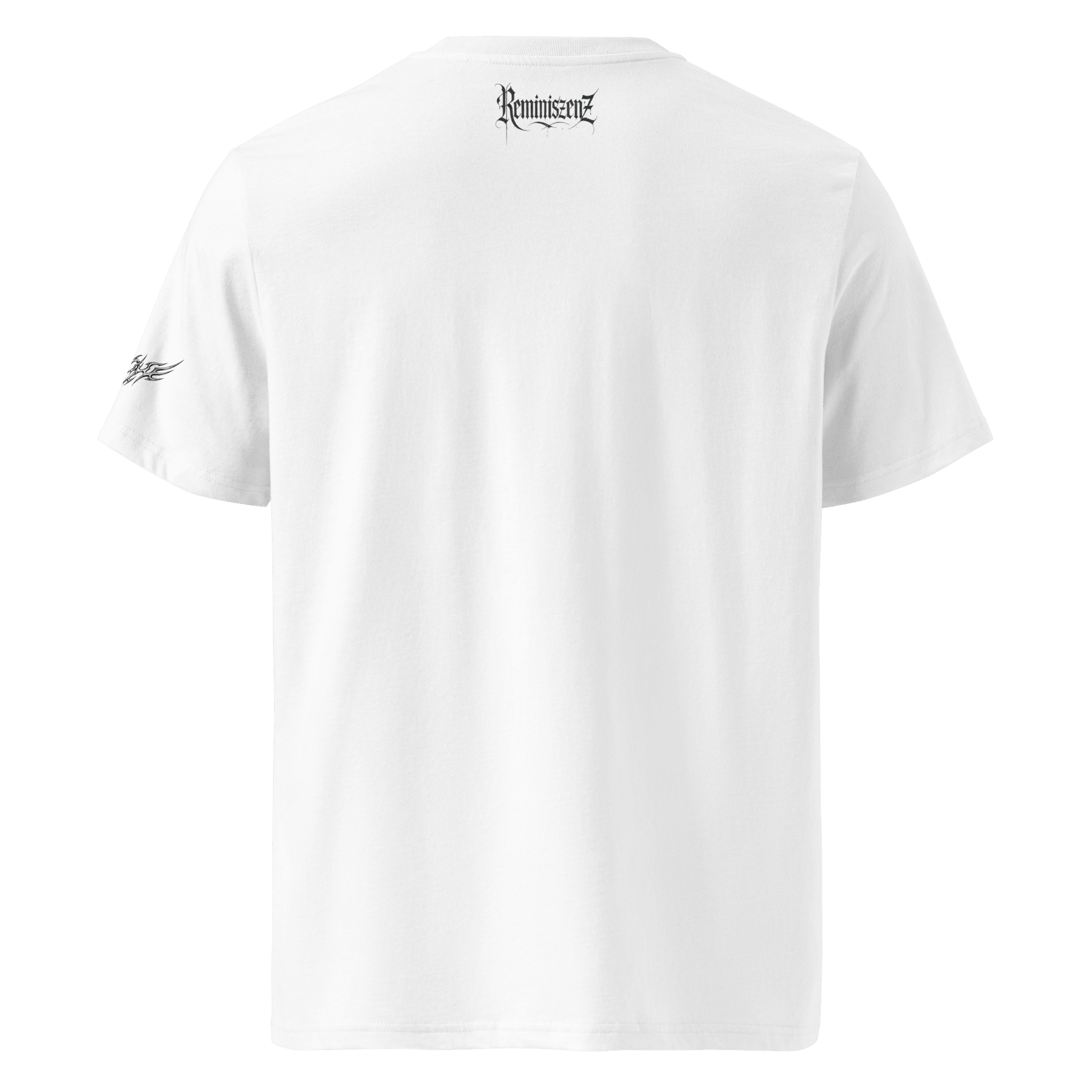 „Félicité“ Unisex Bio - T-Shirt Weiss mit Rippkragen - rmnsz.store