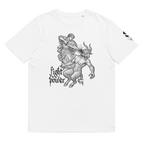 „Fight the Power“ Unisex Bio - T-Shirt Weiss mit Rippkragen - rmnsz.store