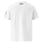 „Fight the Power“ Unisex Bio - T-Shirt Weiss mit Rippkragen - rmnsz.store