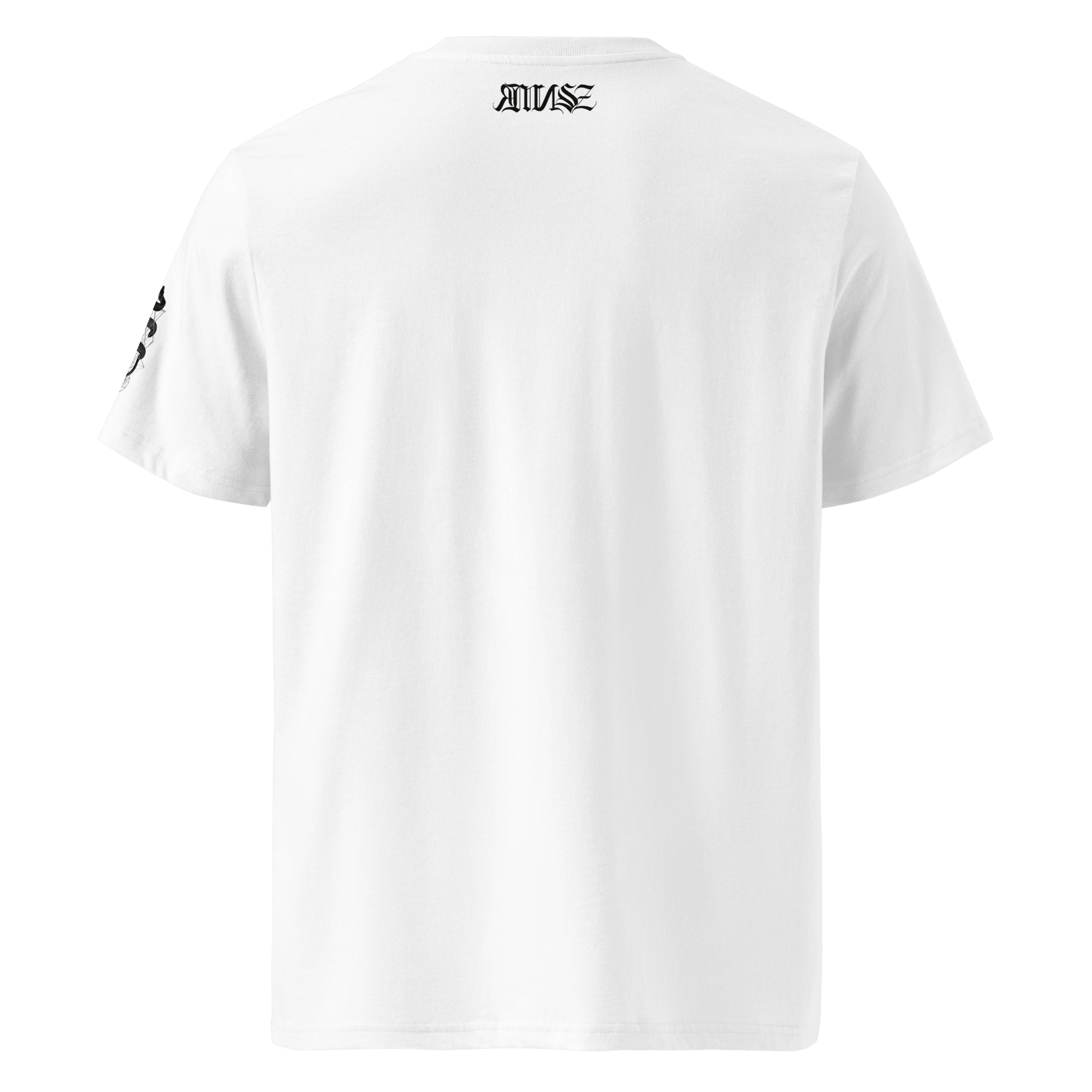 „Fight the Power“ Unisex Bio - T-Shirt Weiss mit Rippkragen - rmnsz.store
