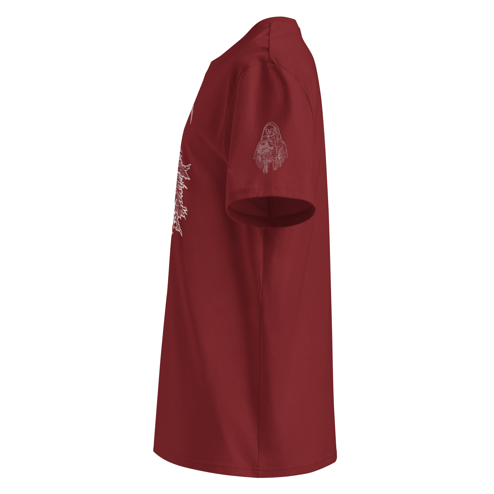 "Ghost" Unisex Bio - T-Shirt mit Rippkragen - rmnsz.store