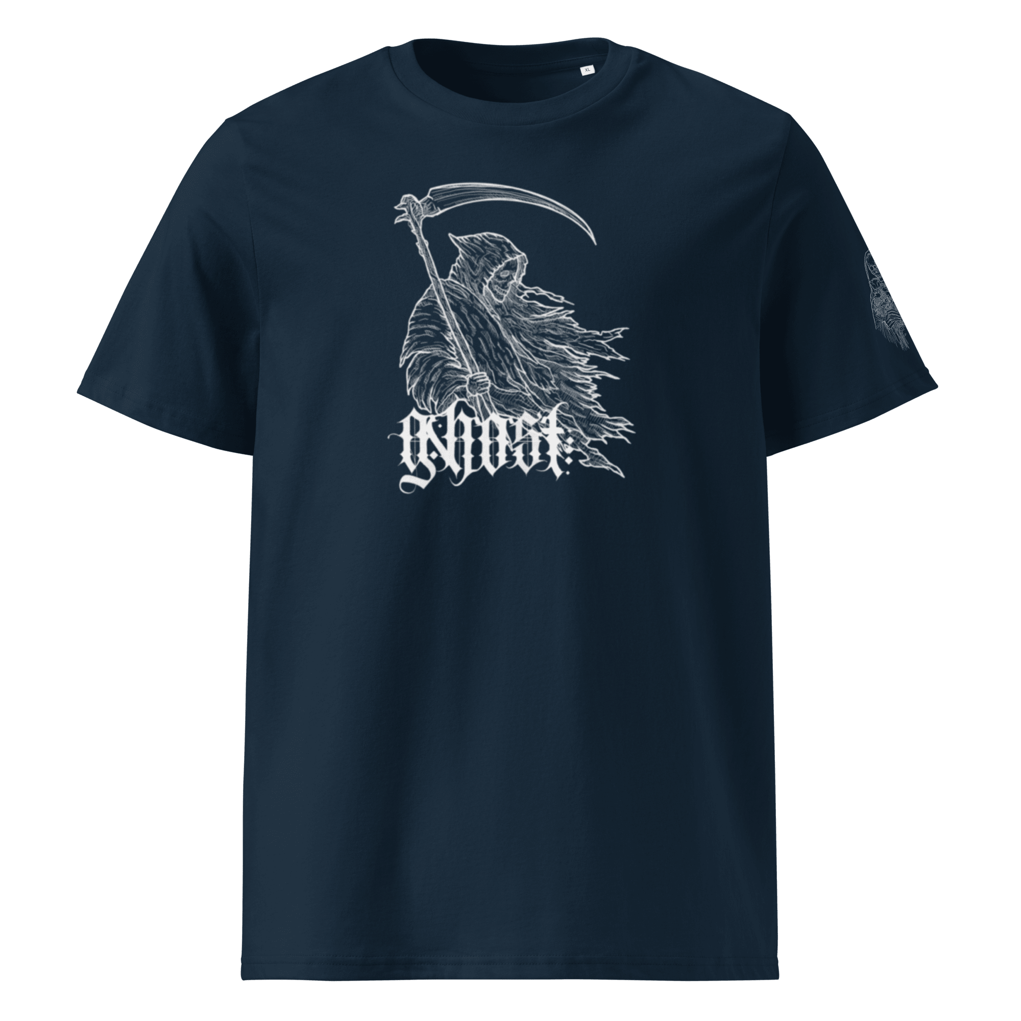 "Ghost" Unisex Bio - T-Shirt mit Rippkragen - rmnsz.store