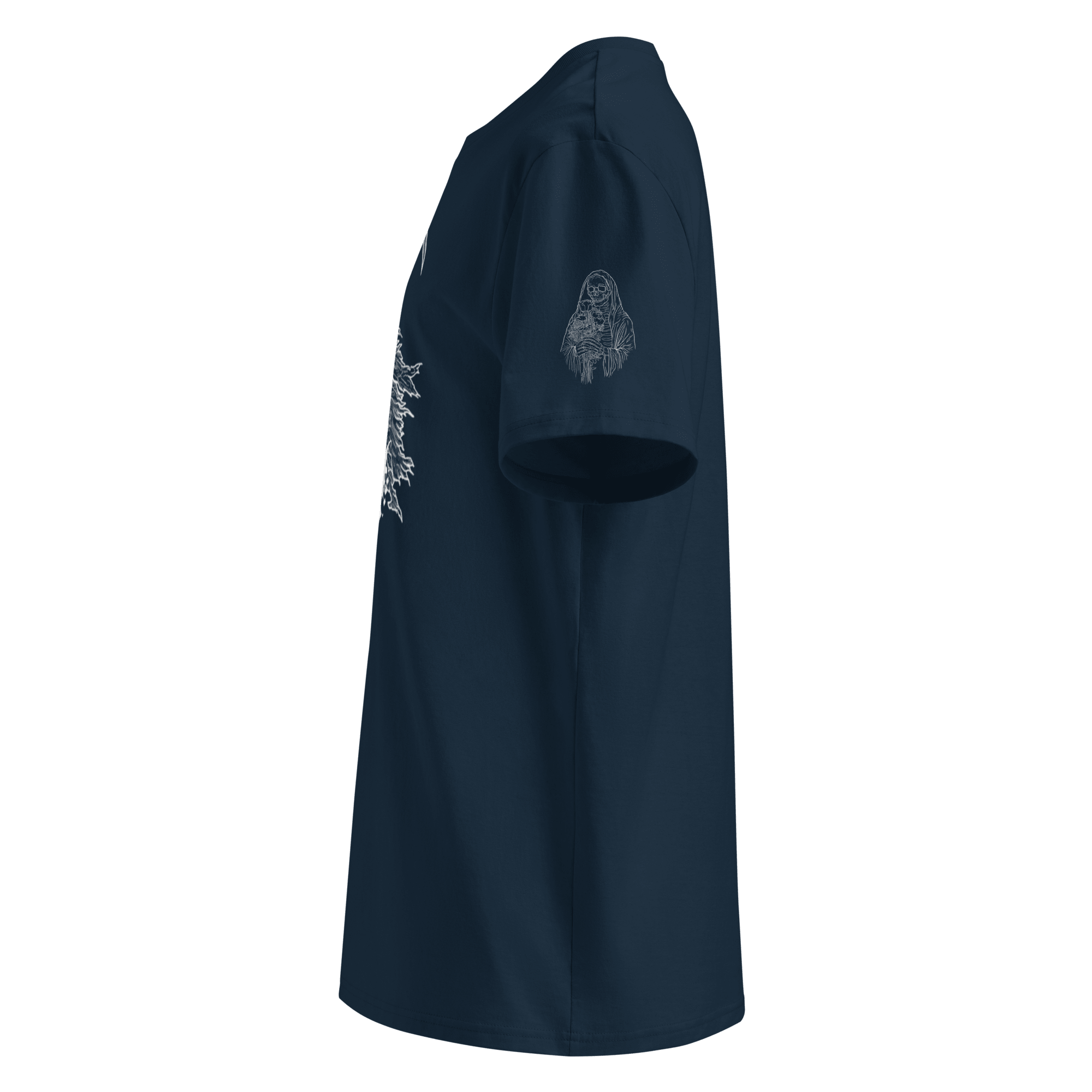 "Ghost" Unisex Bio - T-Shirt mit Rippkragen - rmnsz.store