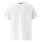 "Ghost" Unisex Bio - T-Shirt Weiss mit Rippkragen - rmnsz.store