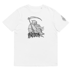 "Ghost" Unisex Bio - T-Shirt Weiss mit Rippkragen - rmnsz.store