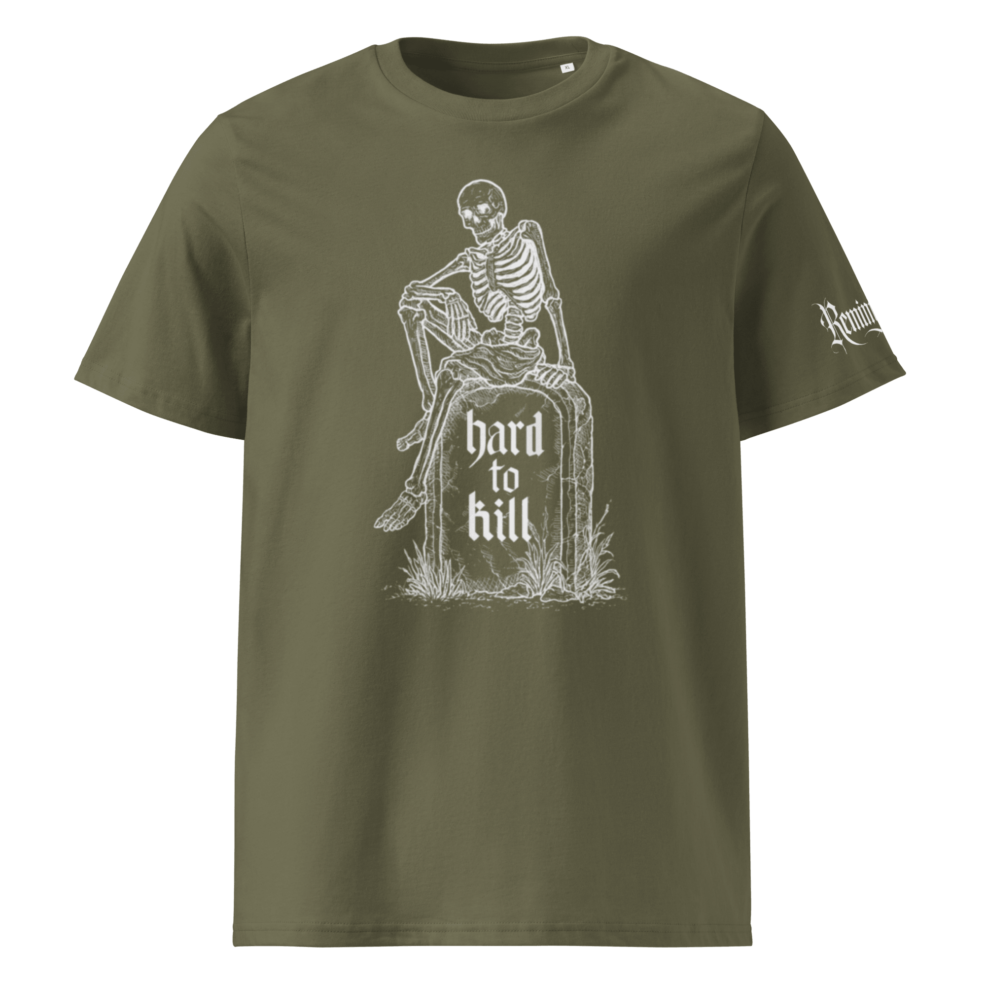 "Hard to Kill" Unisex Bio - T-Shirt mit Rippkragen - rmnsz.store