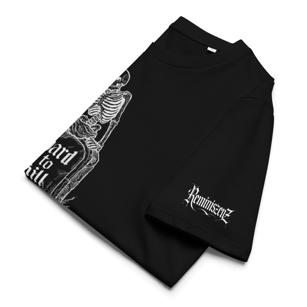 "Hard to Kill" Unisex Bio - T-Shirt mit Rippkragen - rmnsz.store