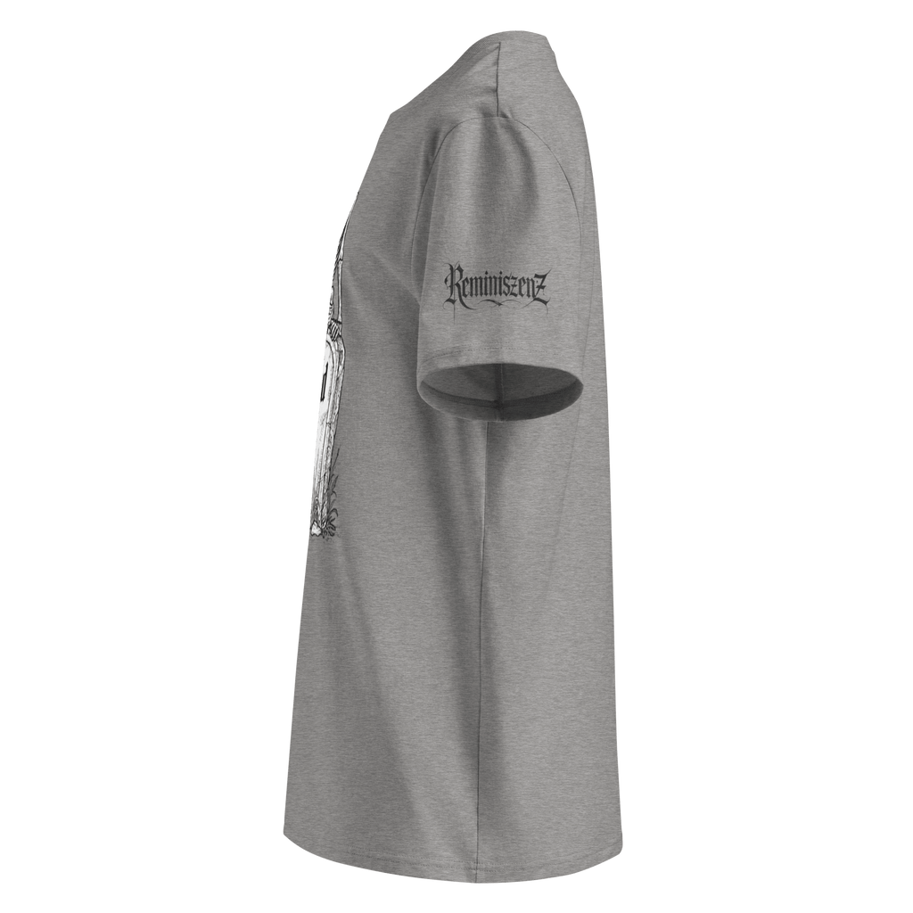 „Hard to Kill“ Unisex Bio - T-Shirt Weiss mit Rippkragen - rmnsz.store