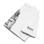 „Hard to Kill“ Unisex Bio - T-Shirt Weiss mit Rippkragen - rmnsz.store
