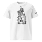 „Hard to Kill“ Unisex Bio - T-Shirt Weiss mit Rippkragen - rmnsz.store