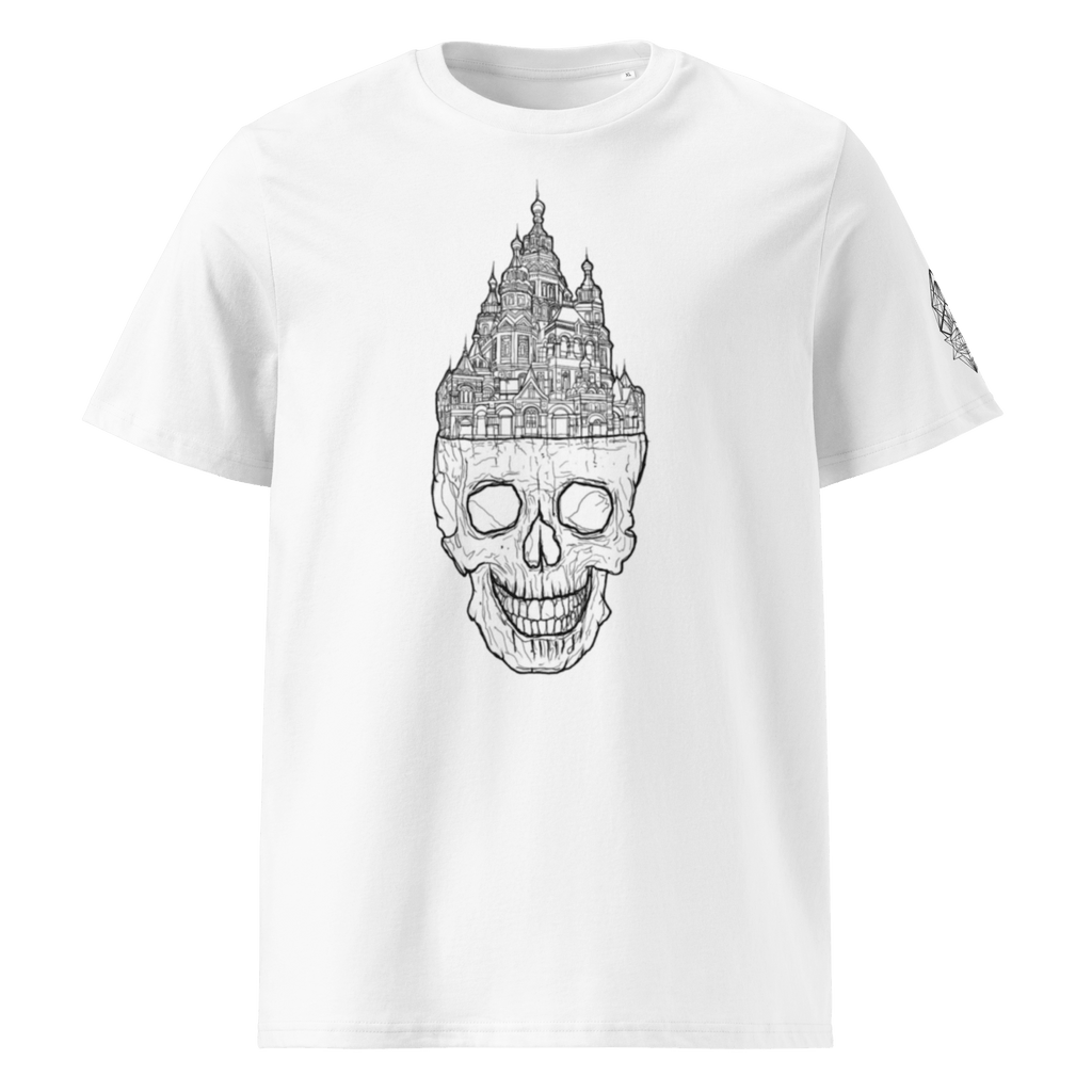 „Istina“ Unisex Bio - T-Shirt Weiss mit Rippkragen - rmnsz.store