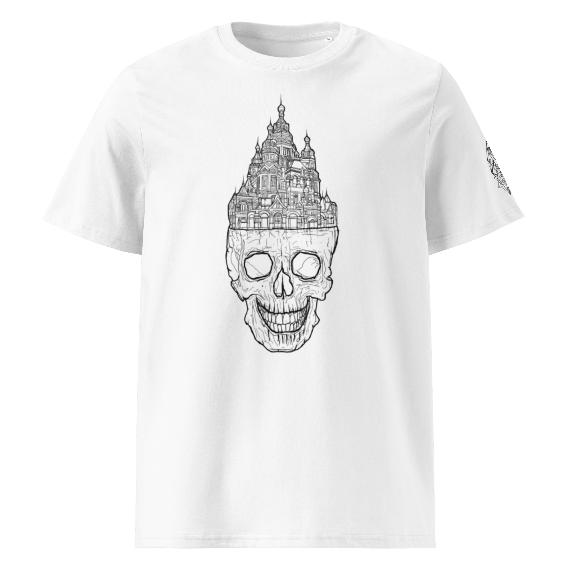 „Istina“ Unisex Bio - T-Shirt Weiss mit Rippkragen - rmnsz.store