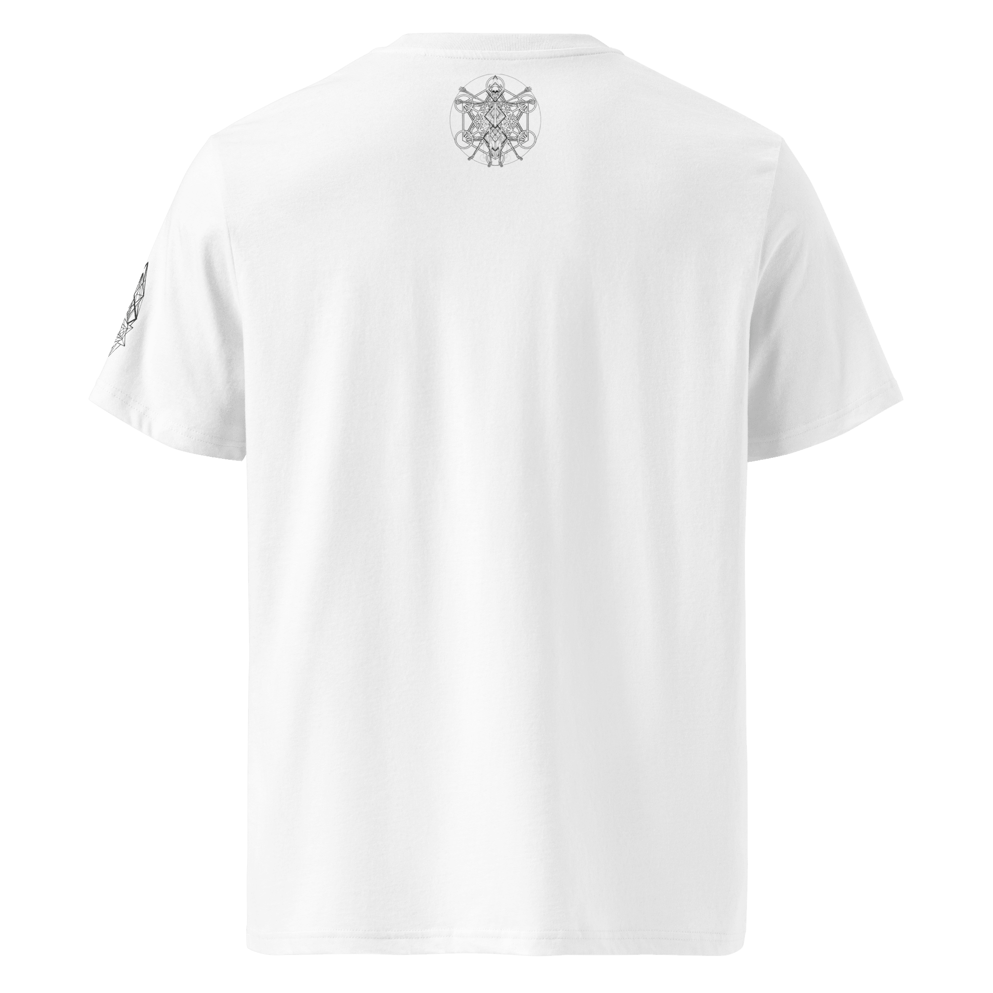 „Istina“ Unisex Bio - T-Shirt Weiss mit Rippkragen - rmnsz.store