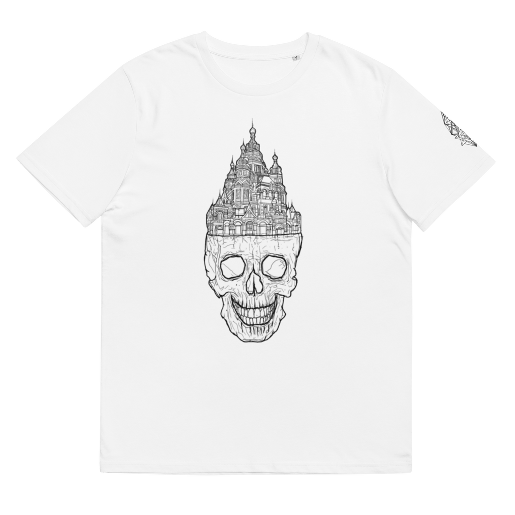 „Istina“ Unisex Bio - T-Shirt Weiss mit Rippkragen - rmnsz.store
