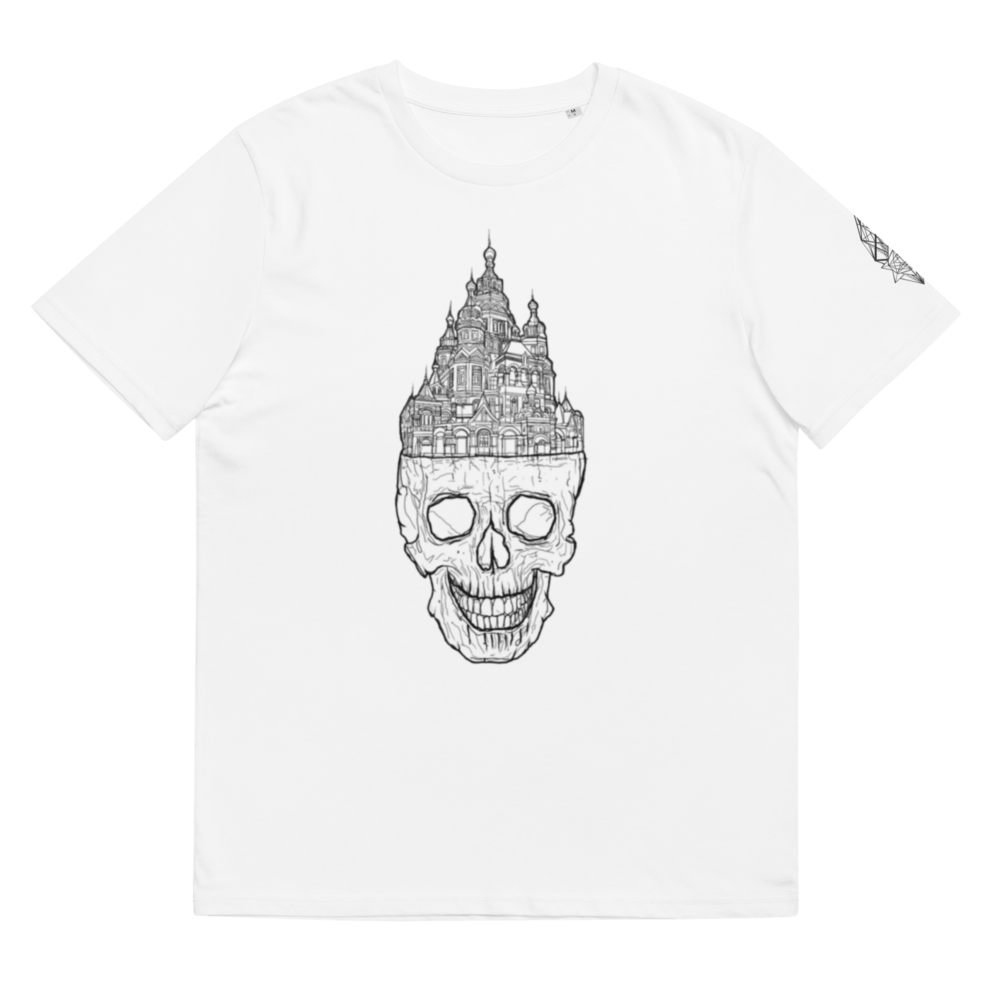 „Istina“ Unisex Bio - T-Shirt Weiss mit Rippkragen - rmnsz.store