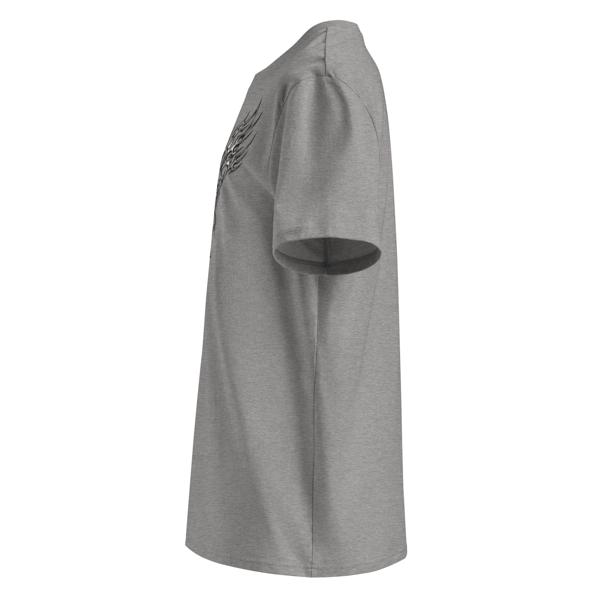 „Loveless“ Unisex Bio - T-Shirt Weiss mit Rippkragen - rmnsz.store