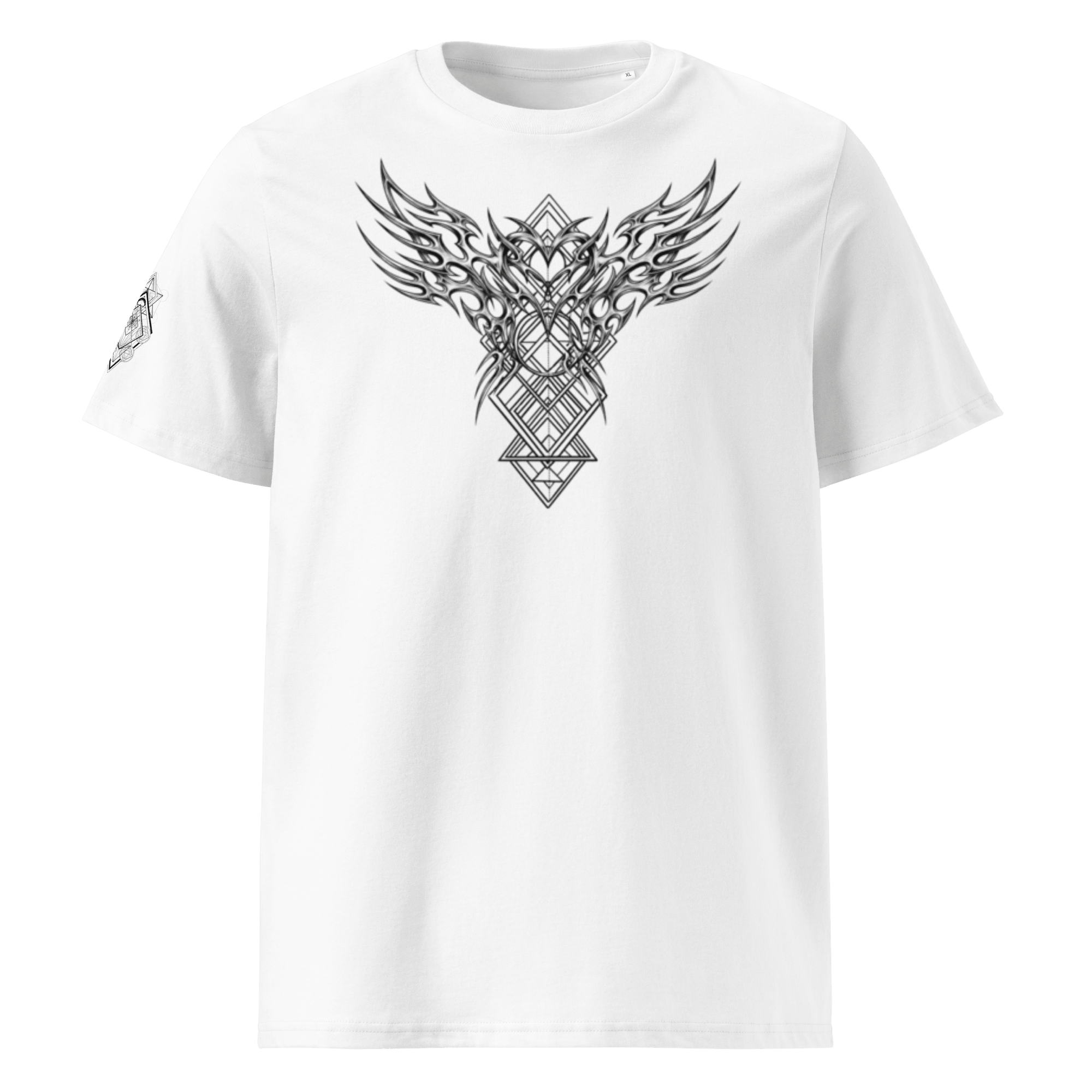 „Loveless“ Unisex Bio - T-Shirt Weiss mit Rippkragen - rmnsz.store
