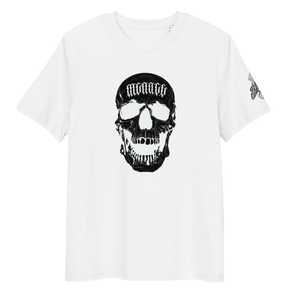 „Menace“ Unisex Bio - T-Shirt Weiss mit Rippkragen - rmnsz.store
