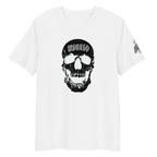 „Menace“ Unisex Bio - T-Shirt Weiss mit Rippkragen - rmnsz.store