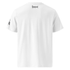 „Menace“ Unisex Bio - T-Shirt Weiss mit Rippkragen - rmnsz.store