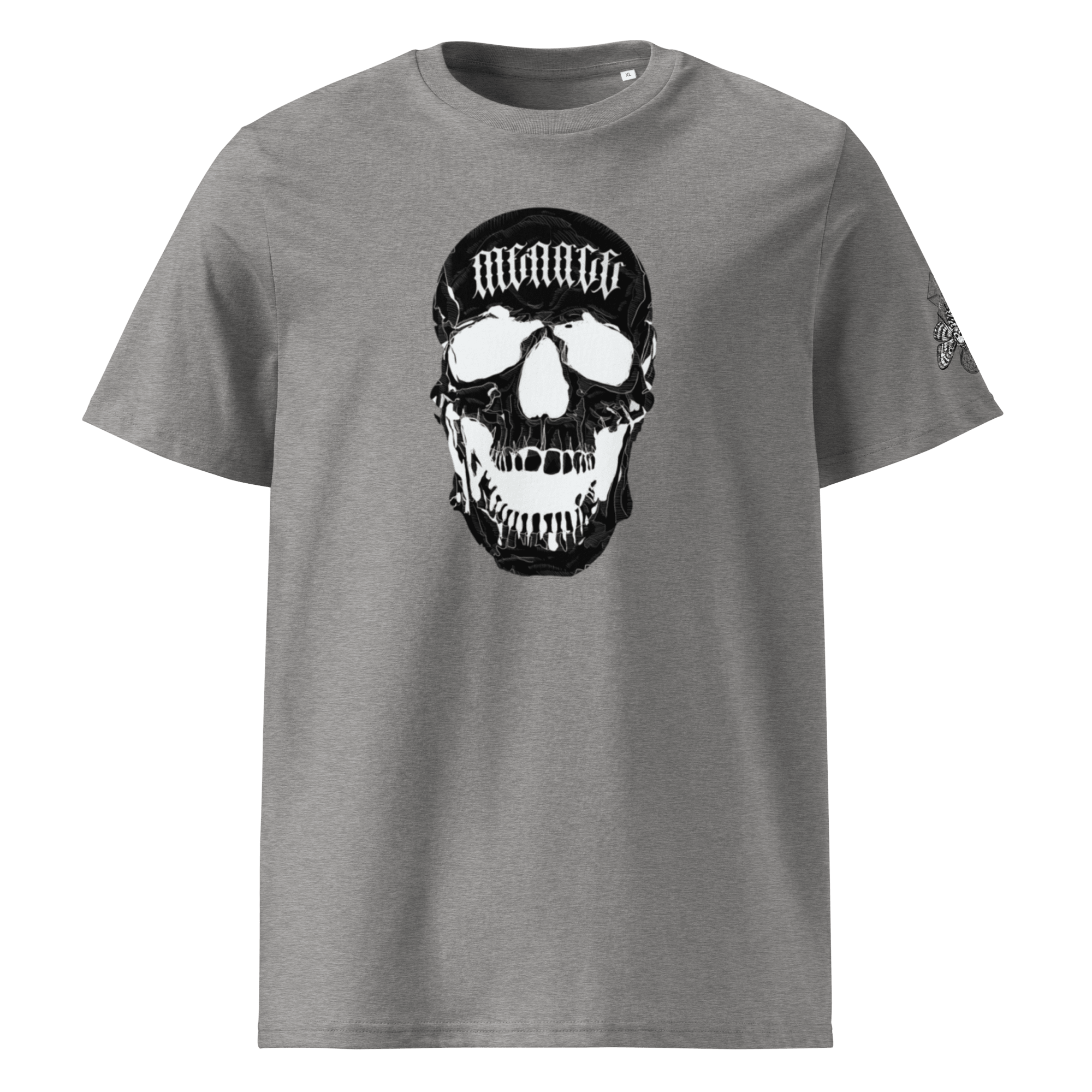 „Menace“ Unisex Bio - T-Shirt Weiss mit Rippkragen - rmnsz.store