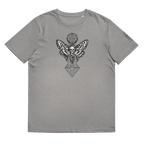 „Moth“ Unisex Bio - T-Shirt Weiss mit Rippkragen - rmnsz.store