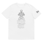 "MuayThai" Unisex Bio - T-Shirt Weiss mit Rippkragen - rmnsz.store