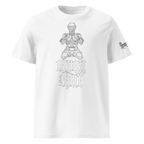 "MuayThai" Unisex Bio - T-Shirt Weiss mit Rippkragen - rmnsz.store