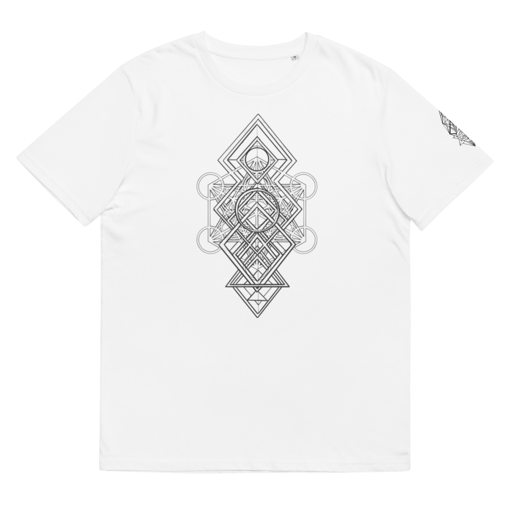 „Nemesis“ Unisex Bio-T-Shirt Weiss mit Rippkragen - rmnsz.store