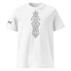 "Onirique" Unisex Bio - T-Shirt Weiss mit Rippkragen - rmnsz.store